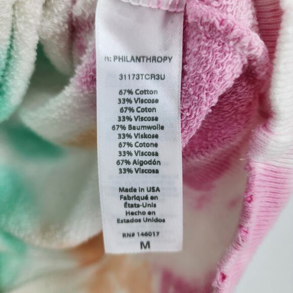 N:Philanthropy Kojak Tie Dye Distressed Long Sleeve Sweater Size Medium - Picture 4 of 5